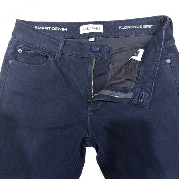 DL1961 Jeans Womens 29 Blue Dark Wash Florence Instasculpt Cropped Stretch - Picture 3 of 16